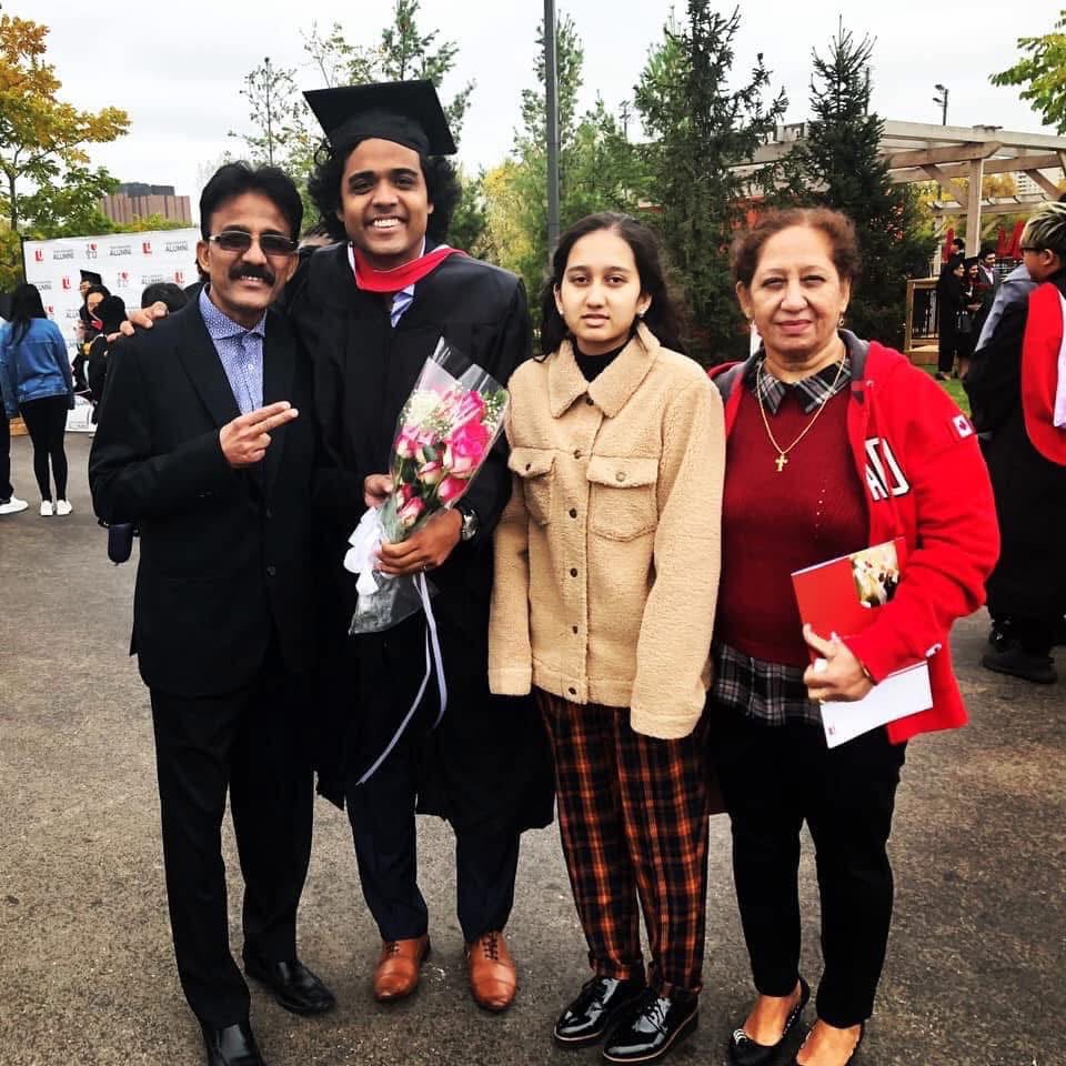 Graduation day with the people who built me