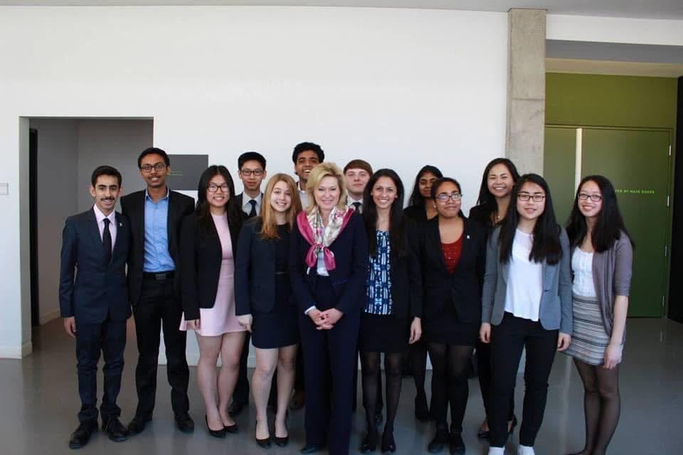 Youth leadership program with Mayor Crombie