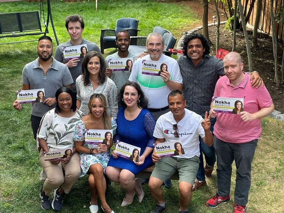 Campaigning with Nokha Dakroub for City Council